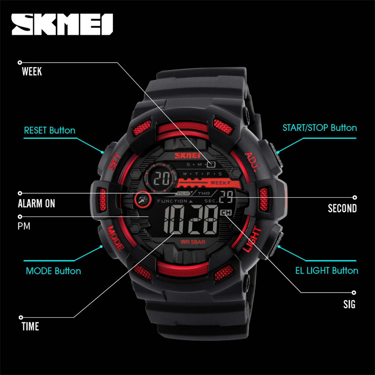 SKMEI Sports Outdoor Chrono Di - Outdoor Sports List review and price