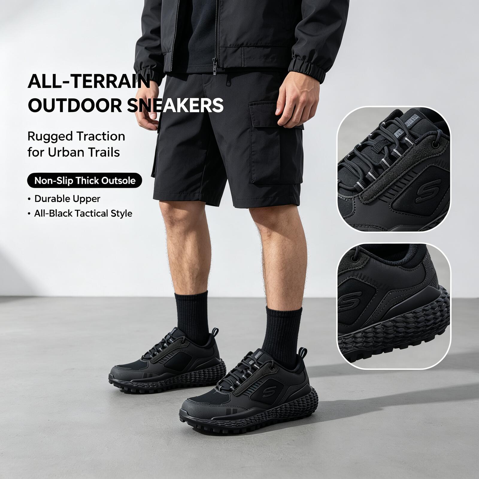 Hot Skechers Black All-Terrain - Outdoor Sport Flooring review and price