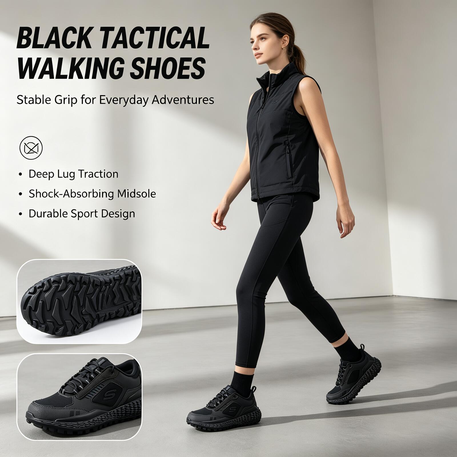 Skechers Black All-Terrain Out - Outdoor Sport Flooring review and price