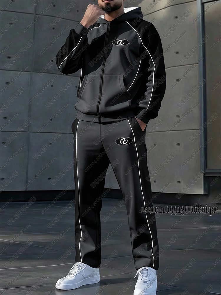 Autumn Winter New Men Tracksui - Outdoor Sports Outfit review and price
