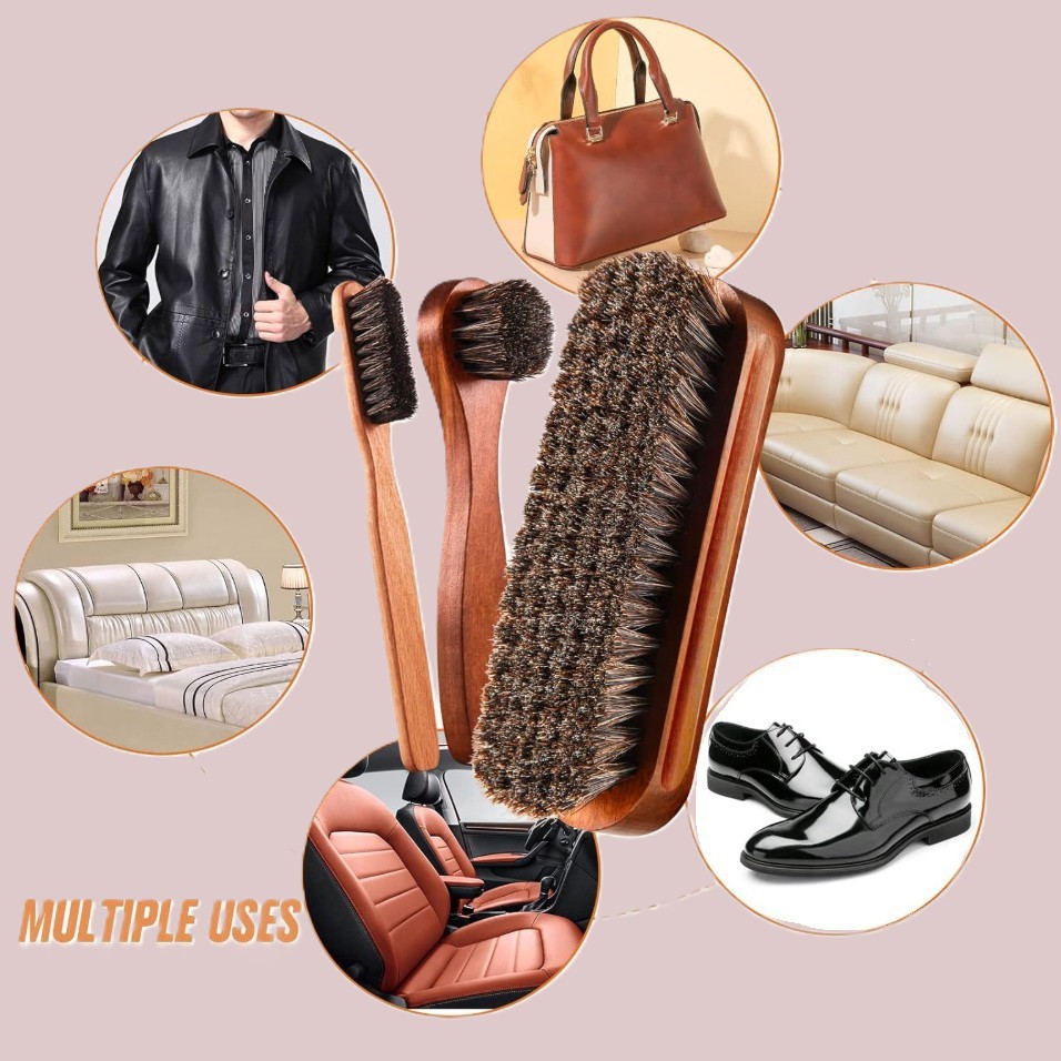 3PCS Horsehair Cleaning Brush  - Brushing Boot Horse review and price