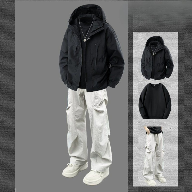Men's Autumn Winter Fleece-Lin - Outdoor Sports Outfit review and price