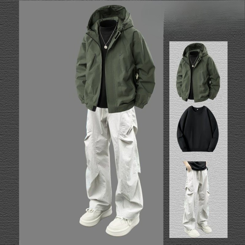 Men's Autumn Winter Fleece-Lin - Outdoor Sports Outfit review and price