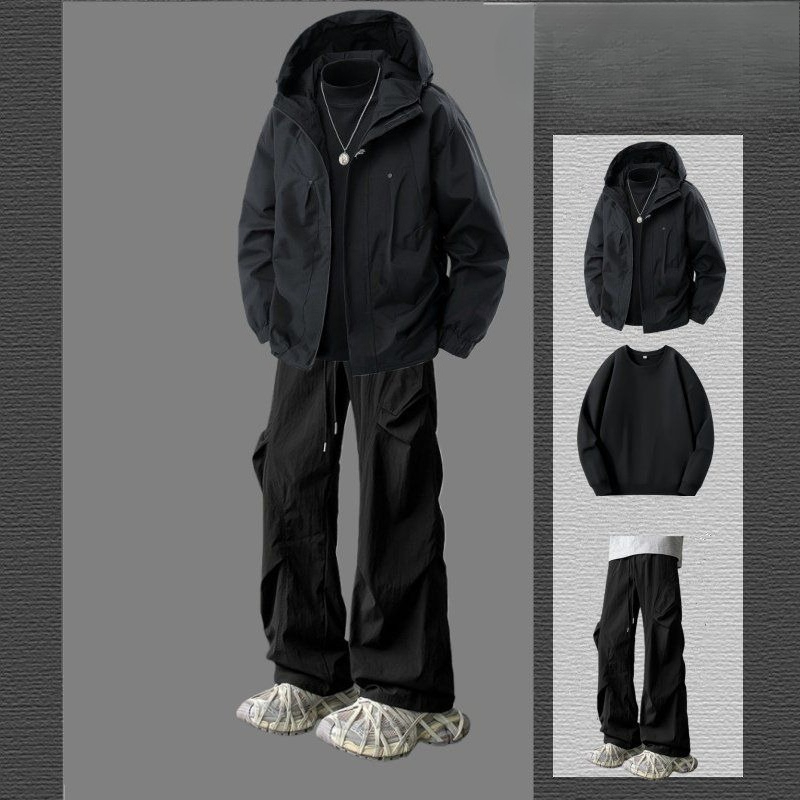 Men's Autumn Winter Fleece-Lin - Outdoor Sports Outfit review and price