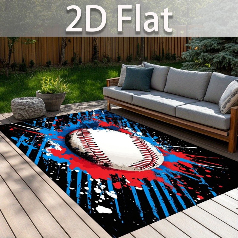 Baseball Sport Rug Graffiti Sp - Outdoor Sport Flooring review and price